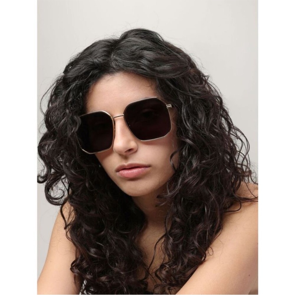 Bottega Veneta Black Oversized Sunglasses
